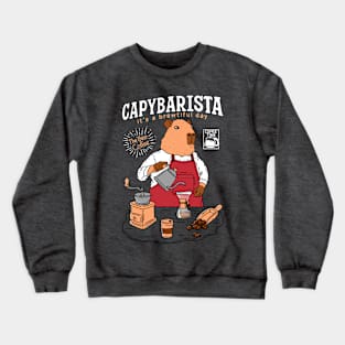 Capybara Barista Crewneck Sweatshirt